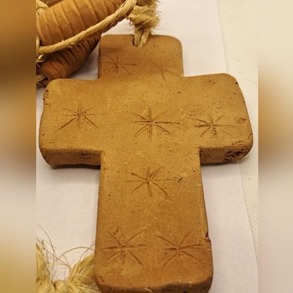 Deror Clay blessing Beads with Clay Cross. - Picture 5 of 9